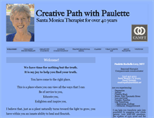 Tablet Screenshot of creativepathwithpaulette.com